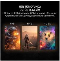 GAMEPOWER 24" LUNIS L20 FLAT 240Hz 0.5Ms VA FHD RGB Pivot Gaming Monitör (Sıfır Ölü Piksel Garantili)
